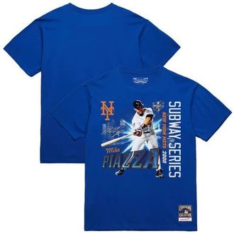 Mitchell & Ness Mens Mike Piazza Royal New York Mets 2000 Subway Series 25th Anniversary T-Shirt at Nordstrom, Size Xxx-Large