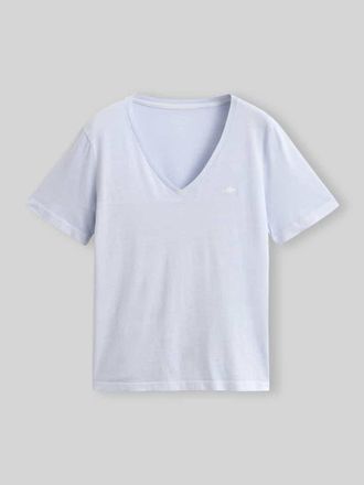 GANT Regular Fit T-Shirt aus Baumwoll-Mix in Hellblau, Gr&ouml;&szlig;e XXL