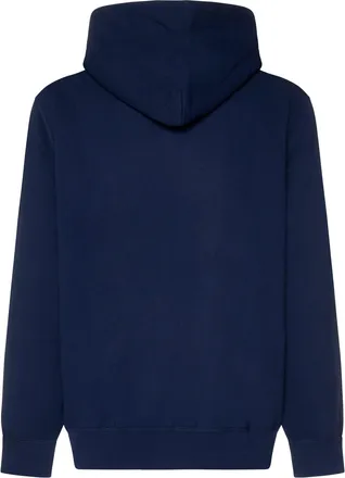 Polo Ralph Lauren Mens Full Zip Hoodie Blue Cotton Sweatshirts Sweater