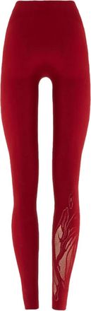 Wolford Leggings con inserti - Rosso