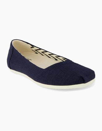 Toms Toms Womens Alpargata Ballet Womens Shoes - Navy - Size: 8