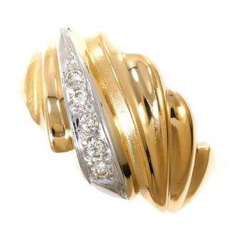 C&A Platinum Yellow Gold Yellow Gold (18K) Platinum 900 Band Ring (Pre-Owned)