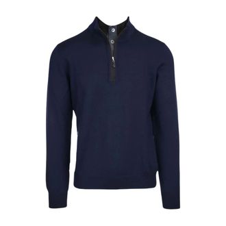Gran Sasso Vintage Full Zip - - Sweatshirts & Hoodies - Uomo - Blu - XL