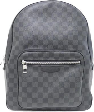 Louis Vuitton Graphite Coated Canvas Backpack (Pre-Owned)