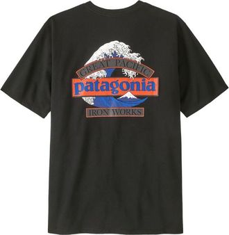 Patagonia Great Waves Responsibili-Tee T-Shirt f&uuml;r Herren | schwarz