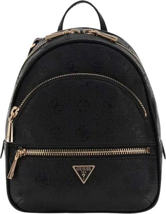 Guess Manhattan II Backpack - Dames - Rugzakken - Zwart - ONE Size - Leer - Tassen