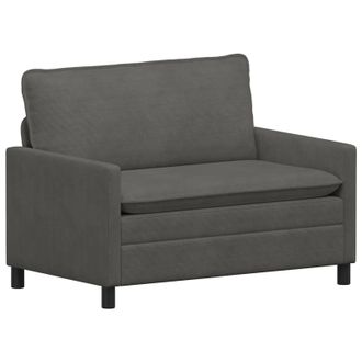 vidaXL Sof&aacute; Gris Oscuro 126 X 81 X 87,5 Cm Tela Vidaxl