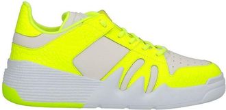 Giuseppe Zanotti White Calfskin Low Top Mens Sneakers