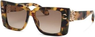 Roberto Cavalli Authentieke Src 056M 0Agg Bril - unisex - Zonnebrillen - Bruin - 54 MM - Accessoires