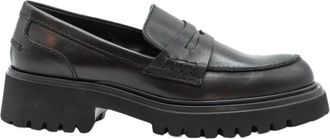 Guglielmo Rotta Mocassino - Dames - Loafers - Zwart - 37 EU - Leer - Schoenen