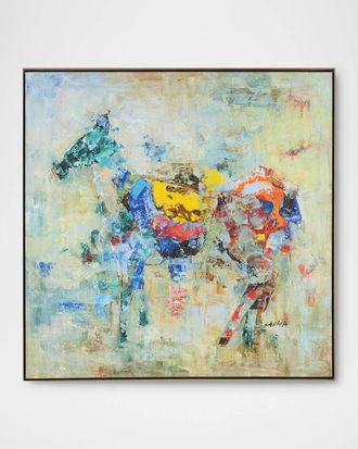 John-Richard Equestrian Confetti Framed Giclee