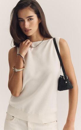 Maeve Cowl Back Knit Tank Top