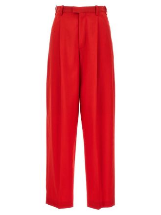 Marni Red Front pleat pants