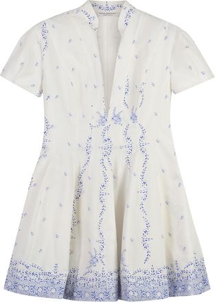 Philosophy di Lorenzo Serafini Womens Poplin Mini Dress - White Cotton - Size EU 34 (Womens)