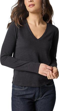 Lilla P Self Trim V-Neck Top