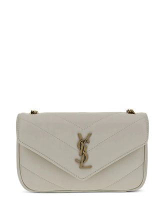 Saint Laurent mini Lou Lou cross body bag - Neutrals