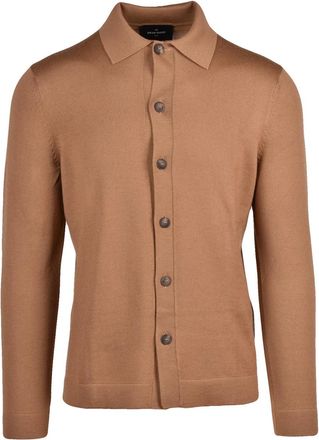 Gran Sasso Brown Virgin Wool Cardigan