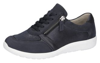 Waldl&auml;ufer Schn&uuml;rschuh WALDL&Auml;UFER M-IRA-Soft, Damen, Gr. 4 (37), blau (nachtblau), Nubukleder, Textil, Schuhe Schn&uuml;rschuh, Freizeitschuh, Halbschuh, Komfortschuh