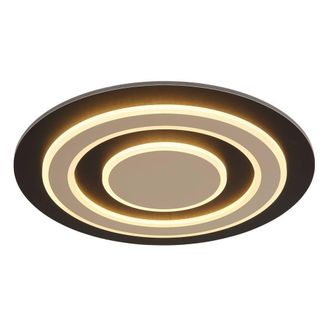 Netlighting Jayden 48cm Semi Flush Ceiling Light Matt Black LED 3000K