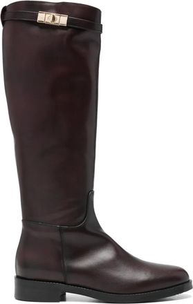 Paola Parisi Roma Stivali con fibbia 30mm - Marrone