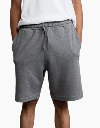 Lyle & Scott Mens Lyle & Scott Mens Sweat Shorts Gym Yoga Beach Bermuda Cotton Terry Fleece Shorts - Grey - Size: 35/34/32
