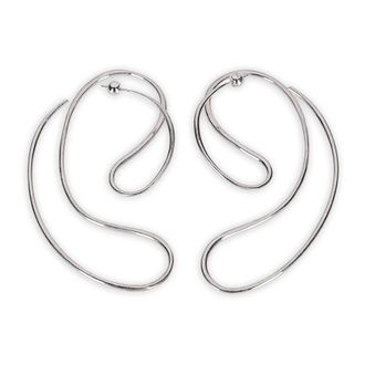 Panconesi Accessoires, Dames, Grijs, ONE Size, P Continua Earrings Large