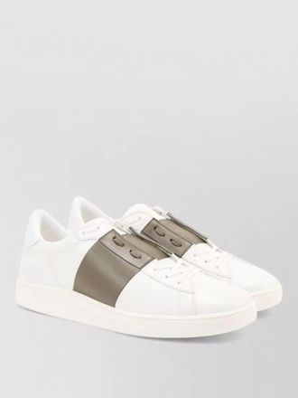 Valentino leather lace-up sneakers