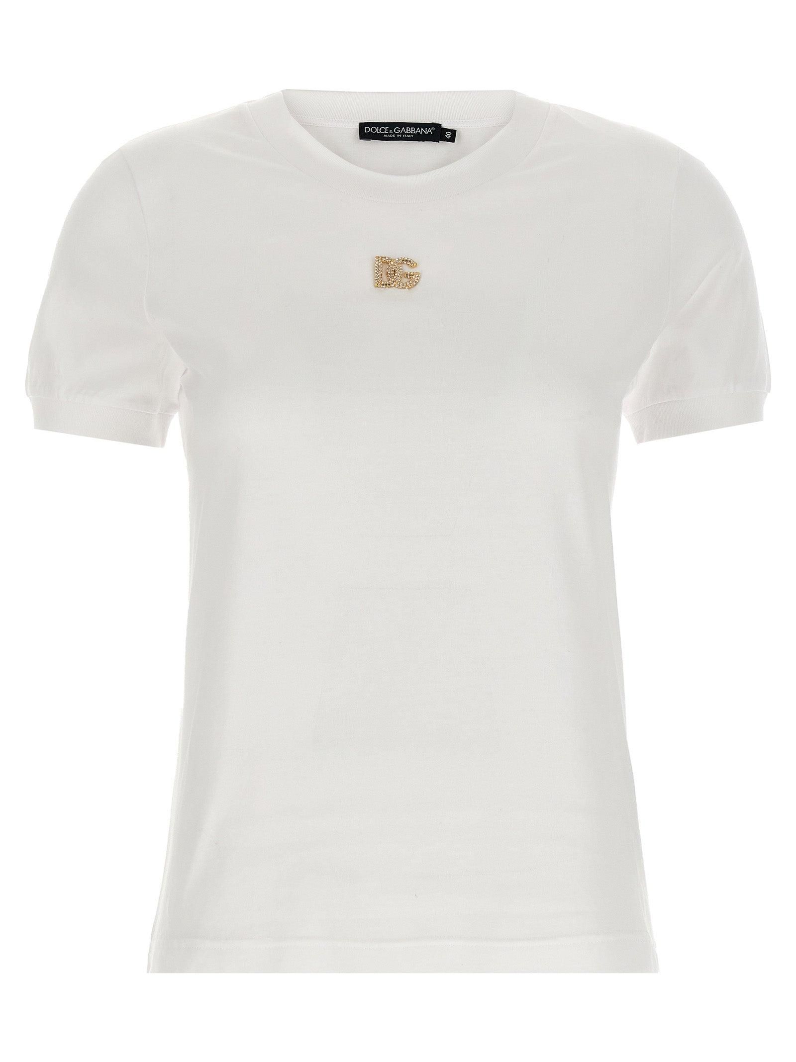 Dolce & Gabbana T-Shirts, male, Blue, Size: 2XL T-shirt with
