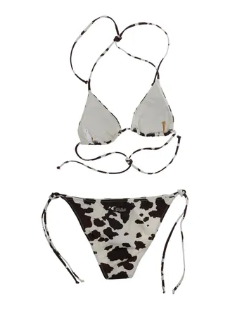 MC2 Saint Barth Cow-Print Bikini - Multicolor