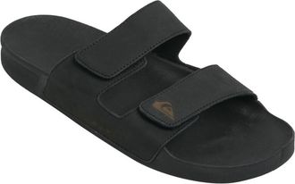 Quiksilver Sandale QUIKSILVER Rivi Leather, Herren, Gr. 10 (43), schwarz (schwarz 1), Obermaterial:Obermaterial: Leder / Aussensohle: Gummi;, Schuhe Sandale