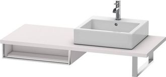 Duravit Duravit Vero Vanity Unit Para Consola, 6549, 1 Compartimento Abierto, 600mm, Color (frente/cuerpo): Blanco Lila Seda Laca Mate - Ve654908787
