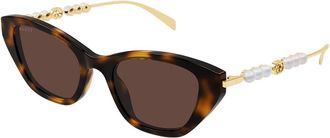 Gucci GG1968S 003 Womens Sunglasses Tortoiseshell Size 50 - Free RX Lenses - Free RX Lenses
