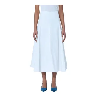 Jacquemus Midi Skirts, female, White, Size: 2XS A-line Midi Skirt