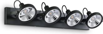Ideal Lux Ideal Lux - Glim - L&aacute;mpara De Techo 4 Luces Negra