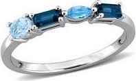 Delmar Multiple Cut Blue Topaz Stacking Ring at Nordstrom Rack, Size 9