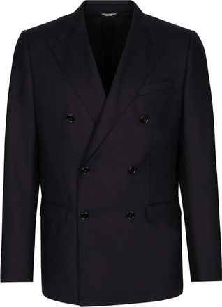 Dolce & Gabbana Stijlvolle jas met G2Nw 1Tgi 251B0665 - Heren - Business blazers - Blauw - XL - Kostuums