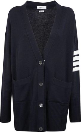 Thom Browne Merino Wool V-Neck Cardigan
