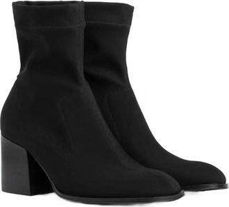 Pedro Garcia Womens Marilo Stretch Block Heel Boot In Black 2 Way Stretch