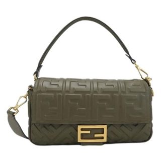 Fendi Pre-owned Vintage Schoudertas - Dames - Pre-owned - Groen - Maat: ONE Size Leer