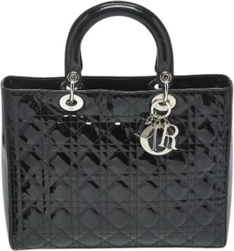 Dior Pre-owned Vintage Handtas - Dames - Vintage Handtas - Zwart - ONE Size - Leer - Vintage