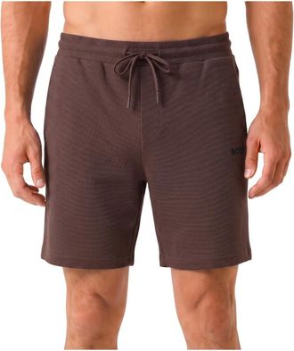 HUGO BOSS Korte Broeken, Heren, Bruin, XL, Katoen, Waffle Shorts