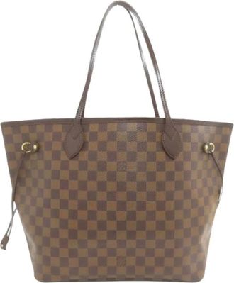 Louis Vuitton Pre-owned Damier Canvas Tote Bag - Dames - Vintage Shopper - Bruin - ONE Size - Vintage