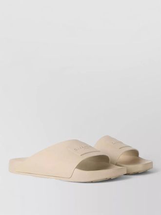 Givenchy rubber slide mules flat open toe label
