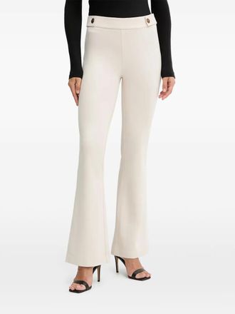 Guess Co button flared trousers - Neutrals