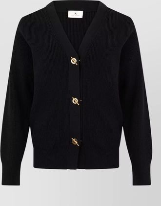 Elisabetta Franchi shawl collar long sleeve cardigan