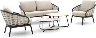 Apple Bee Pine Key stoel-bank loungeset 5-delig 4-zits