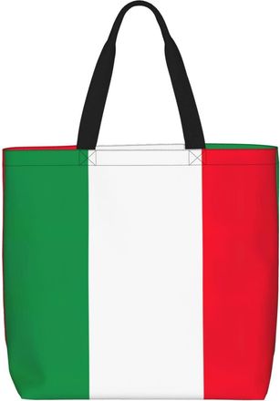 Generic Women Handbag Italy Flag Ladies Shopping Shoulder Bag Large Capacity Waterproof Beach Travel Bags, For Graduation, Work, Gym, Swim, Wedding