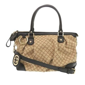 Gucci Pre-owned Gucci Diamante Canvas Sukey Satchel Ladies XUOQFP92EW4ZND0S