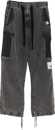 Miharayasuhiro Cotton Satin Cargo Pants