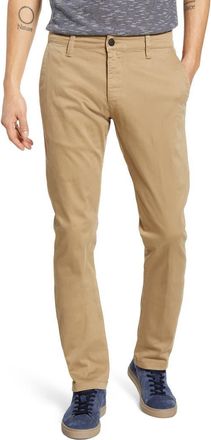 Mavi Johnny Slim Fit Twill Chino Pants in British Khaki Twill at Nordstrom, Size 29 X 32